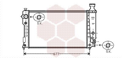 VAN WEZEL Radiators, Motora dzesēšanas sistēma 40002127